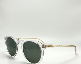 Crystal Acetate Sunglasses: Green Polarized Lens, UV400  display picture 3