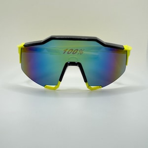 Speedcraft Yellow Frame Multicolor Mirrored Sunglasses for Sports & Outdoor Activities