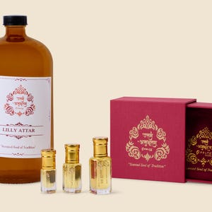 Lily Attar Perfume Oil: Natural Floral Fragrance, Sandalwood Base