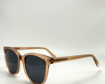 Retro Polarized Acetate Sunglasses for Men & Women - Molten Design UV Protection Luxury Eyewear