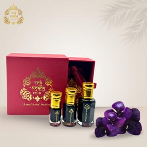 Black Musk Attar Perfume Oil | Natural Musk Inspired Attar | Vegan and Cruelty Free | Handmade Alcohol Free Perfume | Luxury Gift Box
