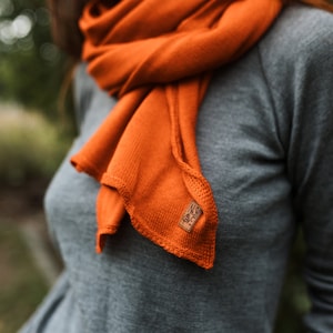 30+ colors! | large thin merino wool scarf | knitted flowy shawl | woolen accessories | merino wool stole | everyday wear