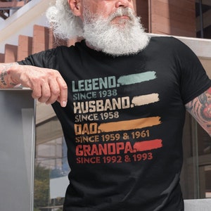 Legend Husband Daddy Papa Customized Shirt, Personalized Legend Husband Dad Grandpa Shirt, Personalized Gift For Grandpa, Dad Gift Shirt