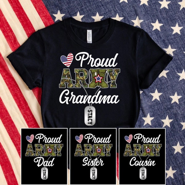 Proud Army Family Shirt, Proud Army Shirt, Army Graduation, Proud Army Family Shirt, Army Dad Shirt Army Matching Family Shirt, Military Tee