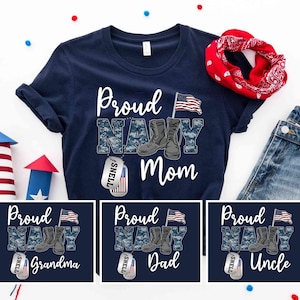 Proud Navy Family Shirt, Navy Graduation, Navy Boot Camp, Proud Navy Mom Shirt, Sailor Shirt, Military Family Shirt, Navy Matching Shirt