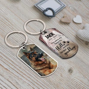 Custom Dog Picture Keychain, Pet Loss Gift, Pet Sympathy Gift, Pet Memorial Gift, Dog Remembrance Gift, Custom Dog Memorial Keychain