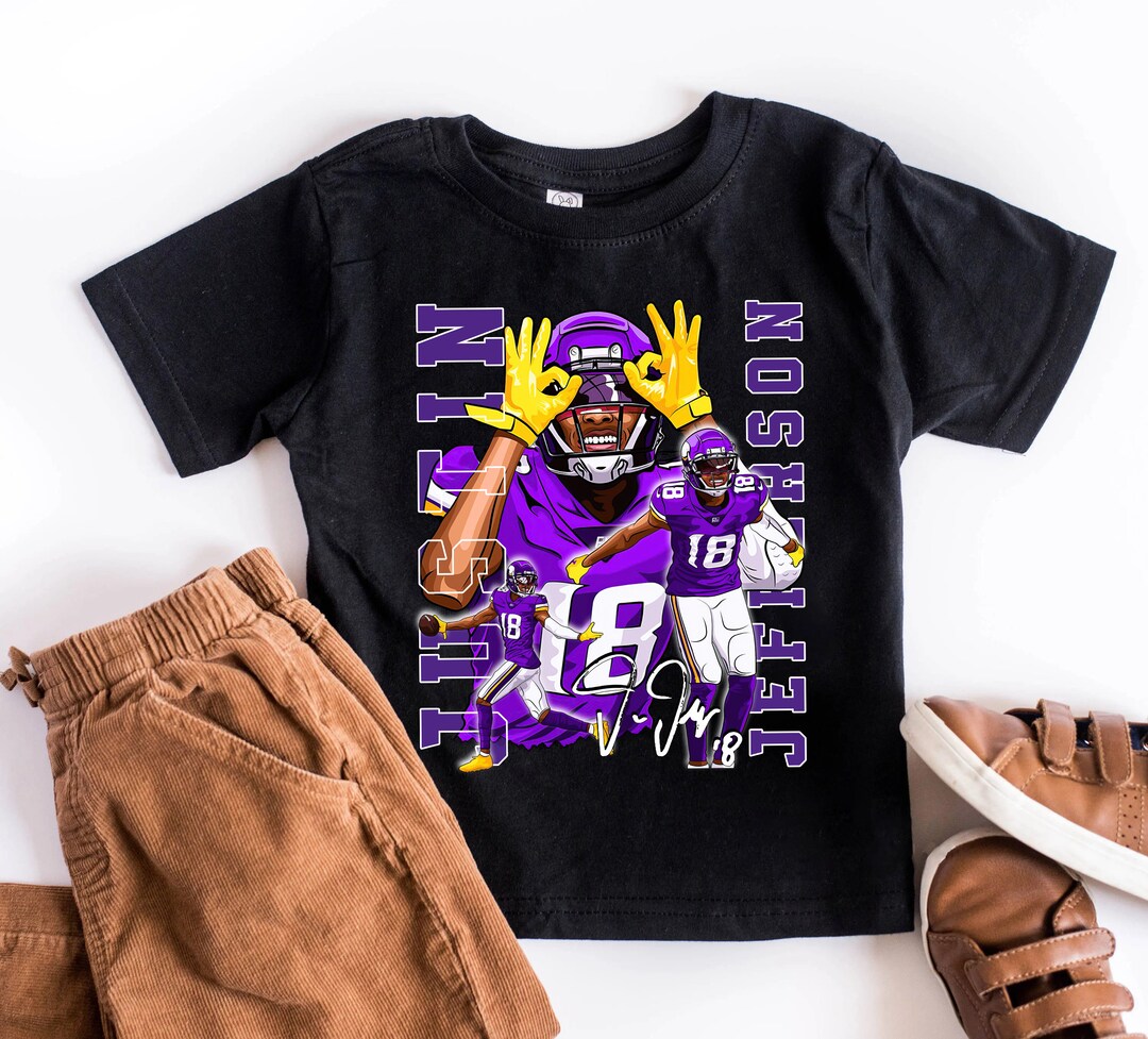 Justin Jefferson Kids Shirt, Justin Jefferson Youth Toddler Shirt
