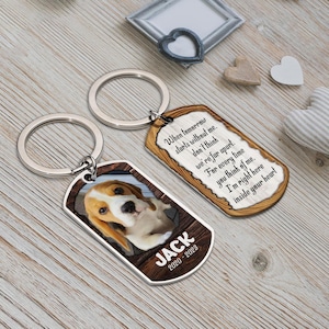Custom Dog Memorial Keychain, Cat Picture Keychains, Keyring For Pet Loss, Pet Loss Gifts, Pet Sympathy Gift, Pet Loss Plaque Gift