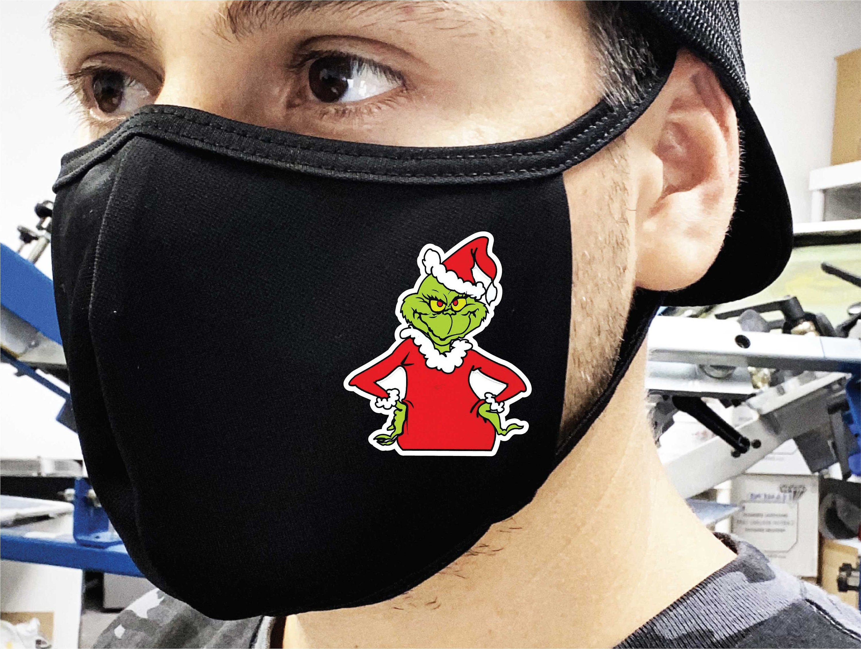 Grinch Sassy Face Mask Face Covering Etsy UK