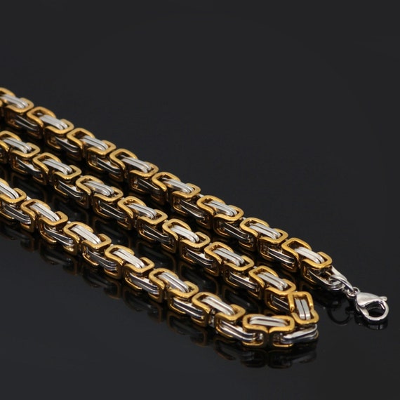 Diamond-cut Byzantine Chain Necklace 5 