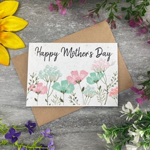 Mother's Day Plantable Seed Card, Plantable Card, Seed Card, Mum Gift, Mother's day, Mother's Day Gift, Gift, Gift for her, Flower Card