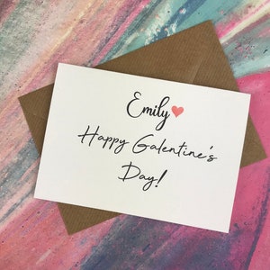 Personalised Happy Galentine&#39;s Day Card, Galentines Day, Bff Card, Bff Valentine, Galentines gift, Galentines Card, Bestie Card, Best Friend