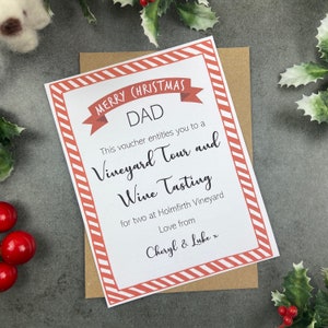 Custom Christmas Gift Voucher, Personalised Christmas Voucher, Christmas Surprise Gift, Gift Card, Surprise Gift, Gift Certificate, Ticket