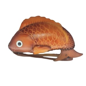 Süße Braune Echtleder Geldbörse, ROTES Original Design Täschchen, Blauer Schwertfisch Münzhalter, Schwarzwal Abnehmbarer Handgelenksriemen
