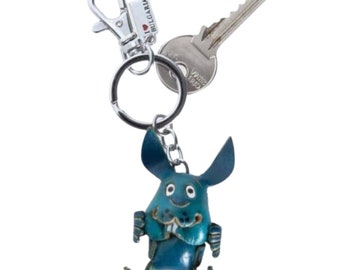 Rabbit, Frog, Zebra, Genuine Leather Animal Keychain