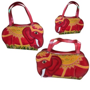 Bolso de mano RED ELEPHANT, bandolera marrón con asa larga ajustable, piel auténtica, regalo especial