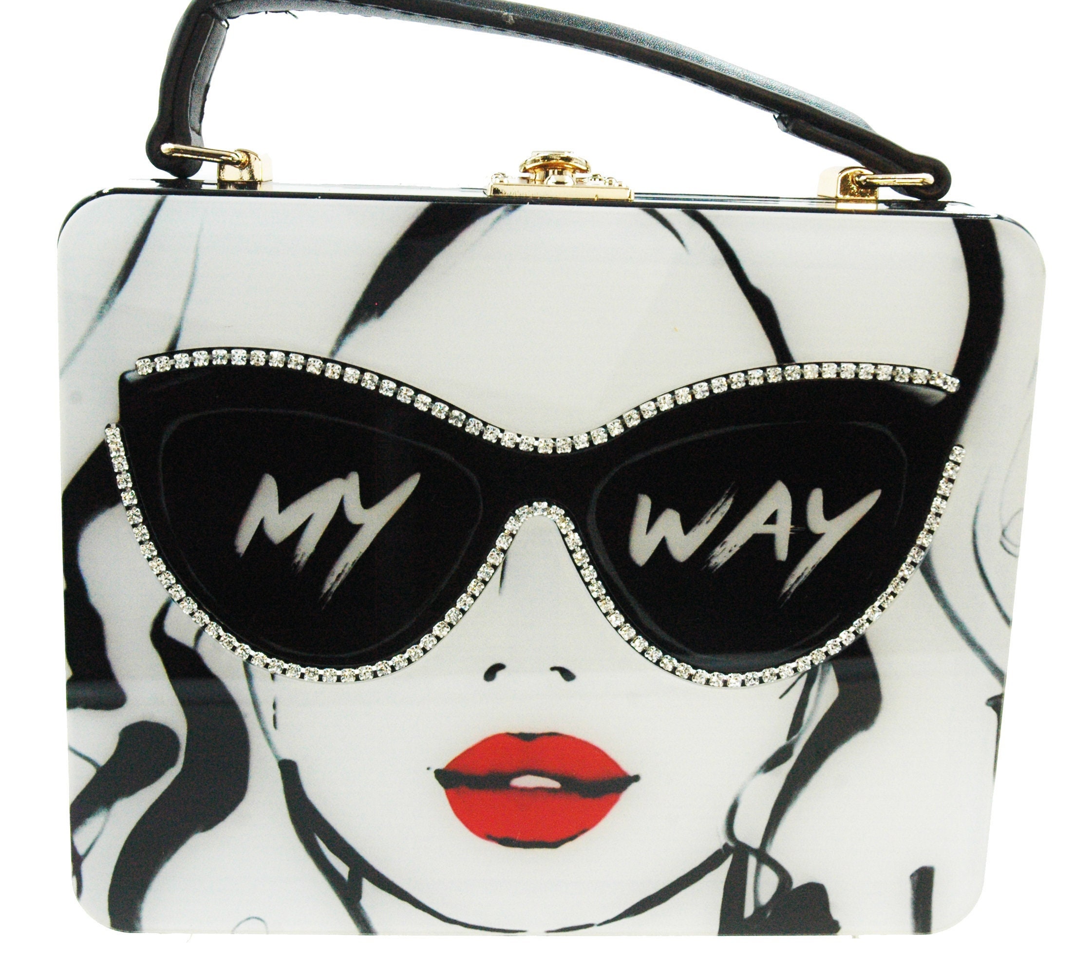 Yens face online acrylic bag