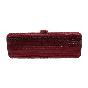 Red sparkly deals evening bag