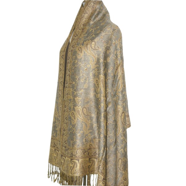 Pieces Beige Polyester Scarf
