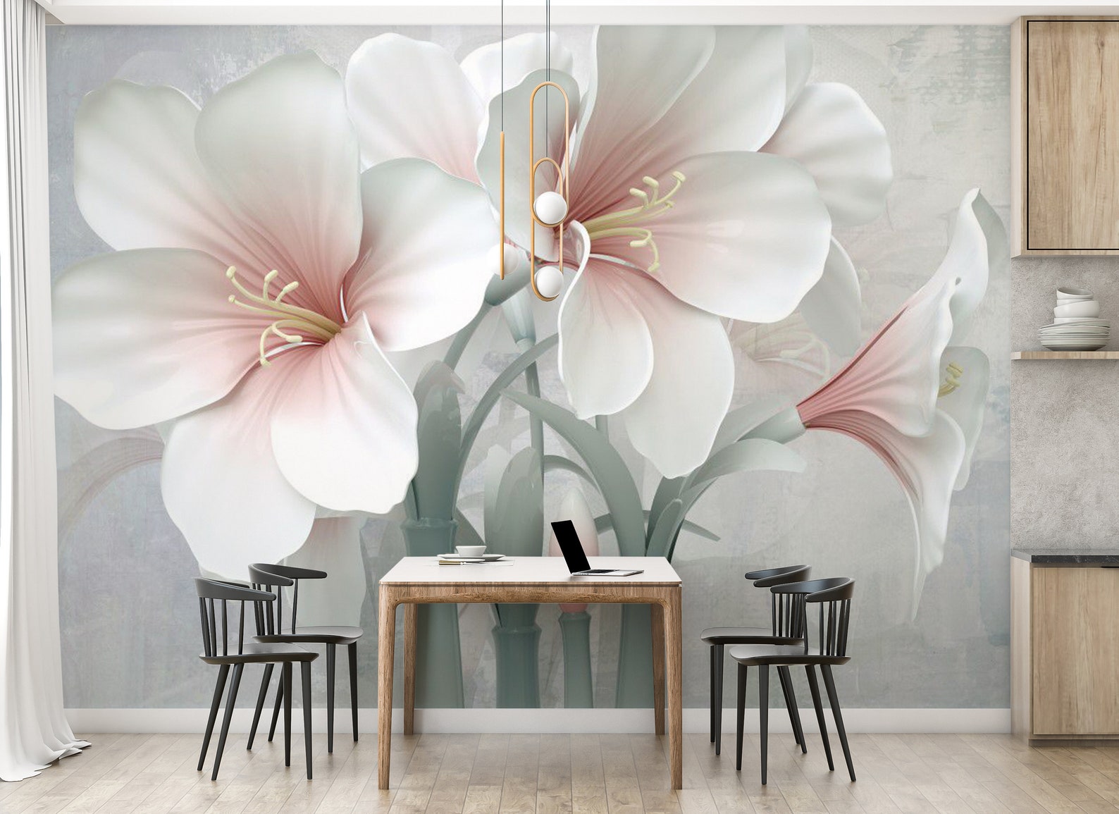 White Rose Wallpaper Floral Wallpaper Background Wallpaper | Etsy