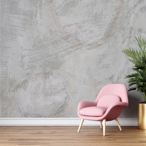 Gray Concrete Wallpaper, Removable Wallpaper, Self Adhesive Peel and Stick Wall Art