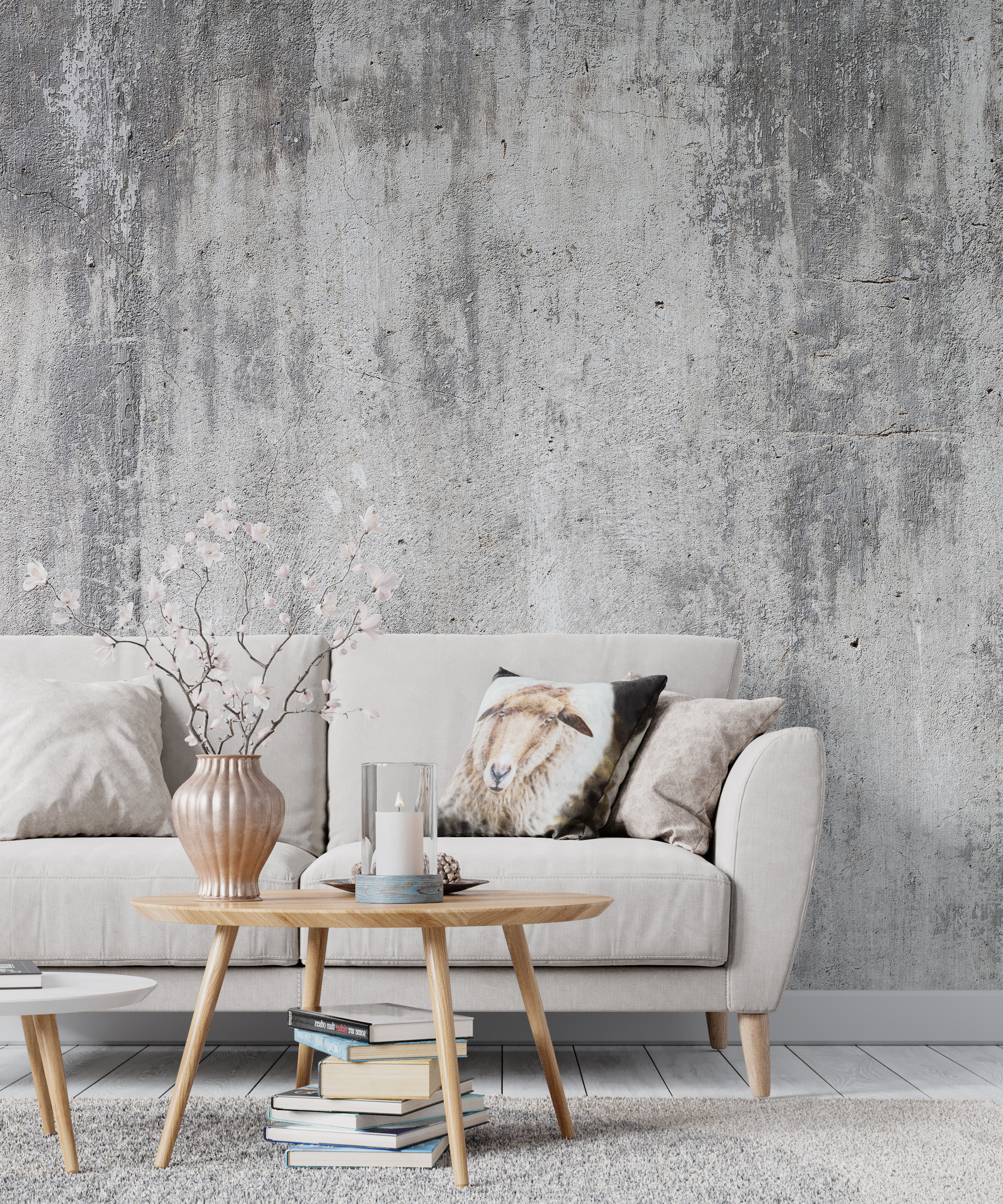 LaCheery Thick Grey Concrete Wallpaper Peel and India  Ubuy