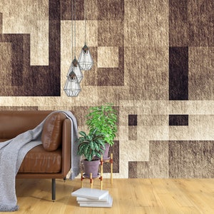 Art Deco Wallpaper, Geometric Fan art Wall Mural, Modern Art Wallpaper, Peel and Stick Wall Decor