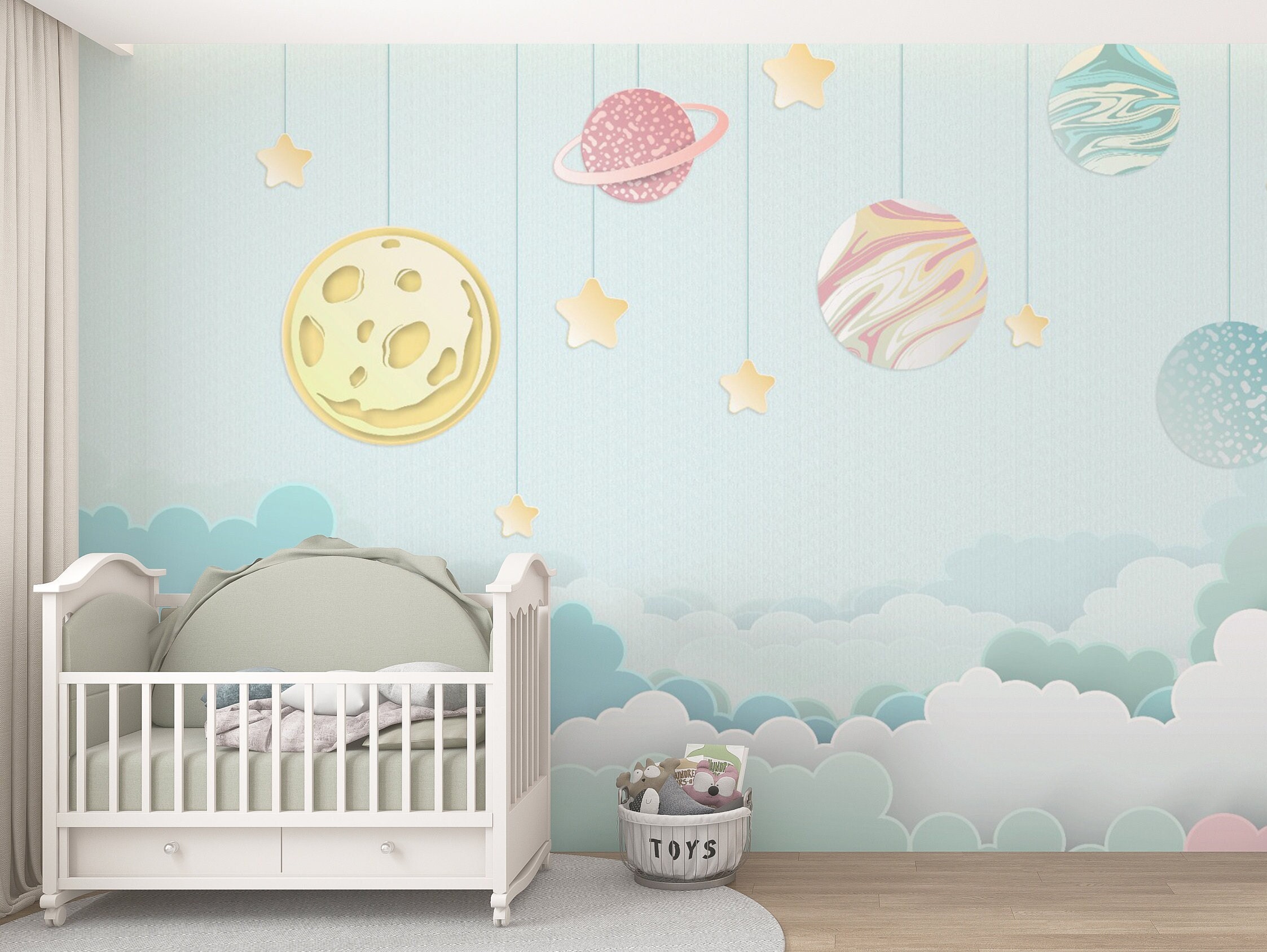 Wallpaper for baby room discount