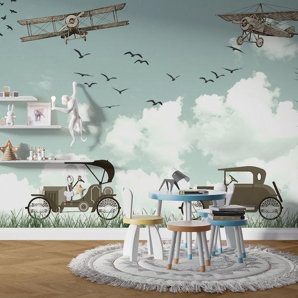 Airplane Wallpaper Etsy
