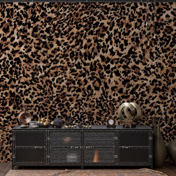 Leopard Wallpaper Etsy
