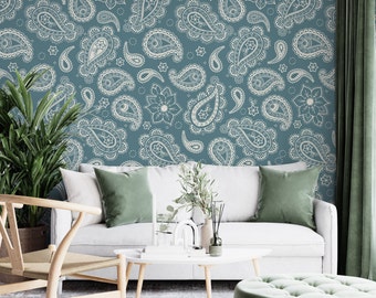 Floral Pattern Peel and Stick Wallpaper - Self-Adhesive Removable Wallcovering - Luxury Wallpaper