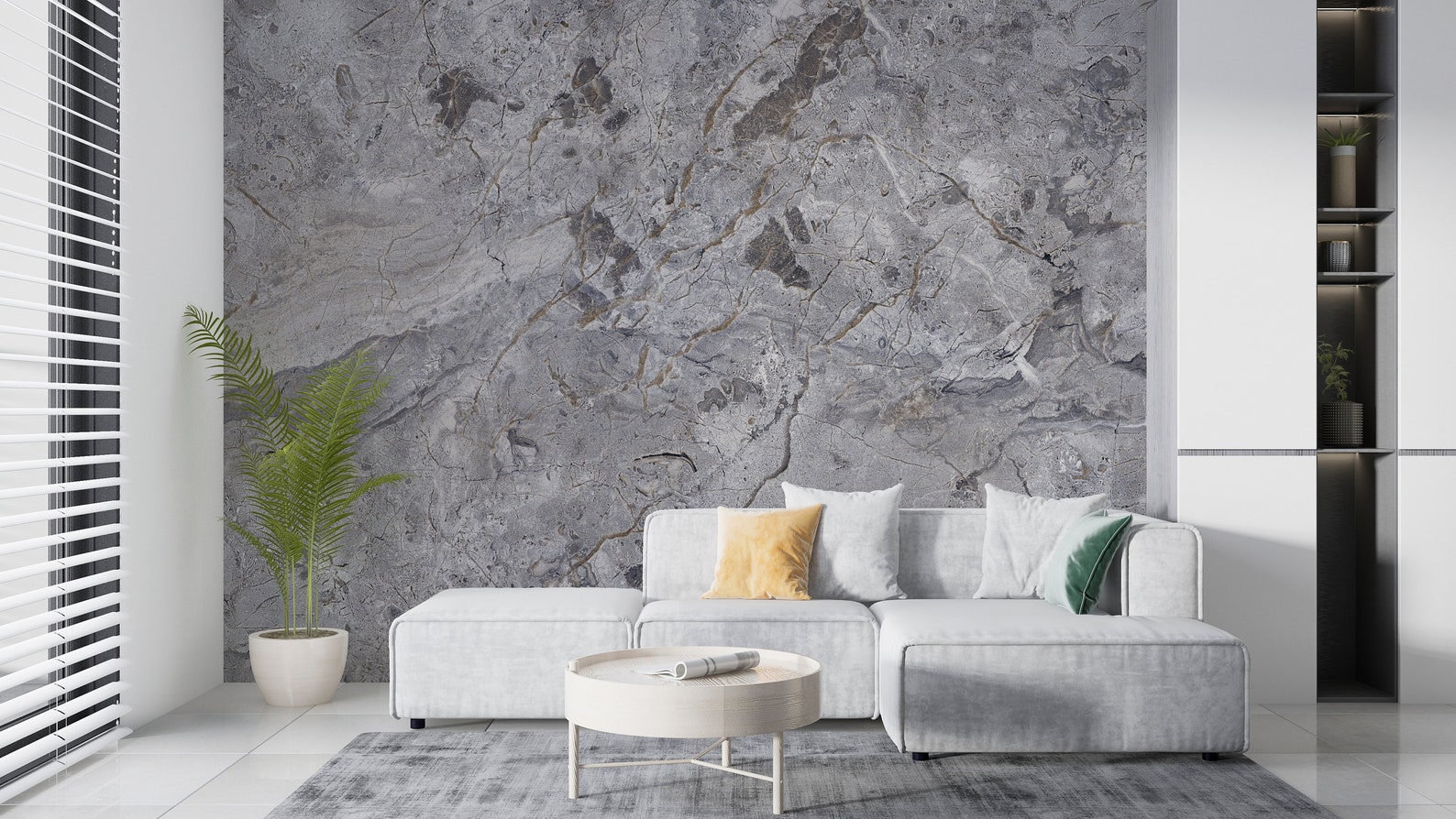 Grey Marble Wallpaper Removable Wallpaper Living Room Etsy