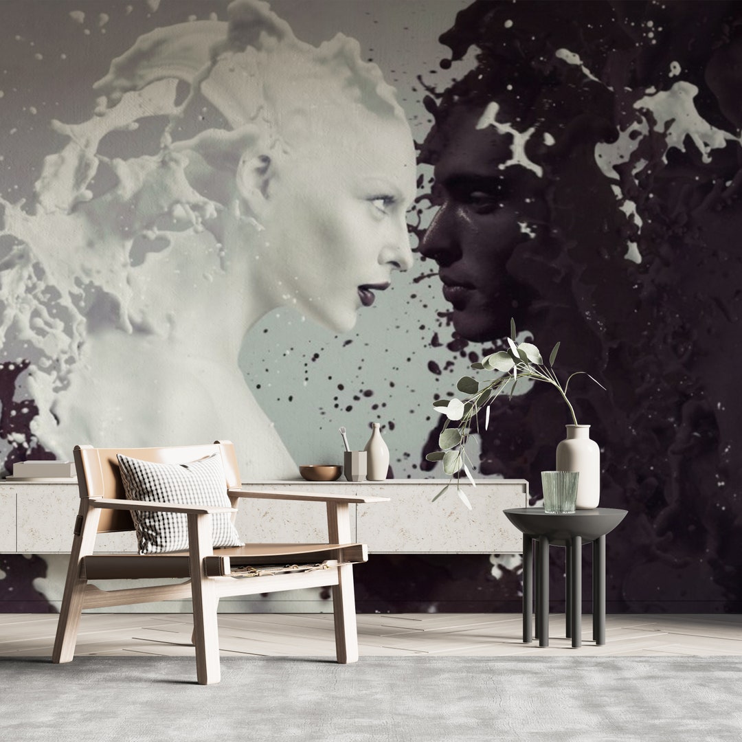 Woman and Man Wallpaper, Black and White Wallpaper, Love Wallpaper ...