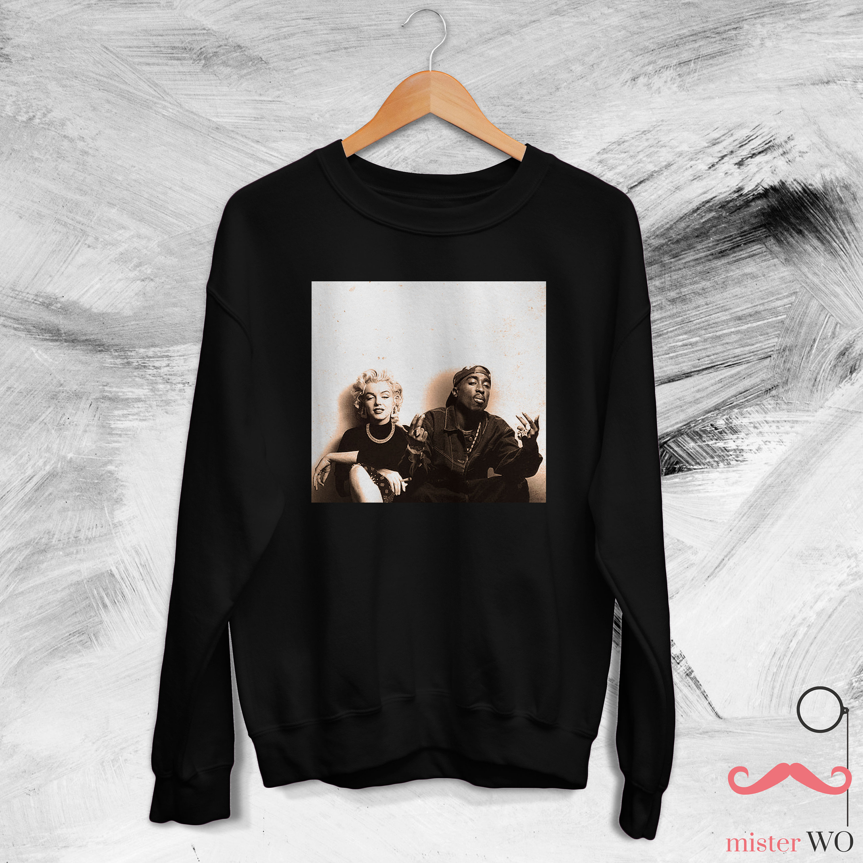 Discover Tupac Marilyn Monroe Vintage 90's Sweatshirt