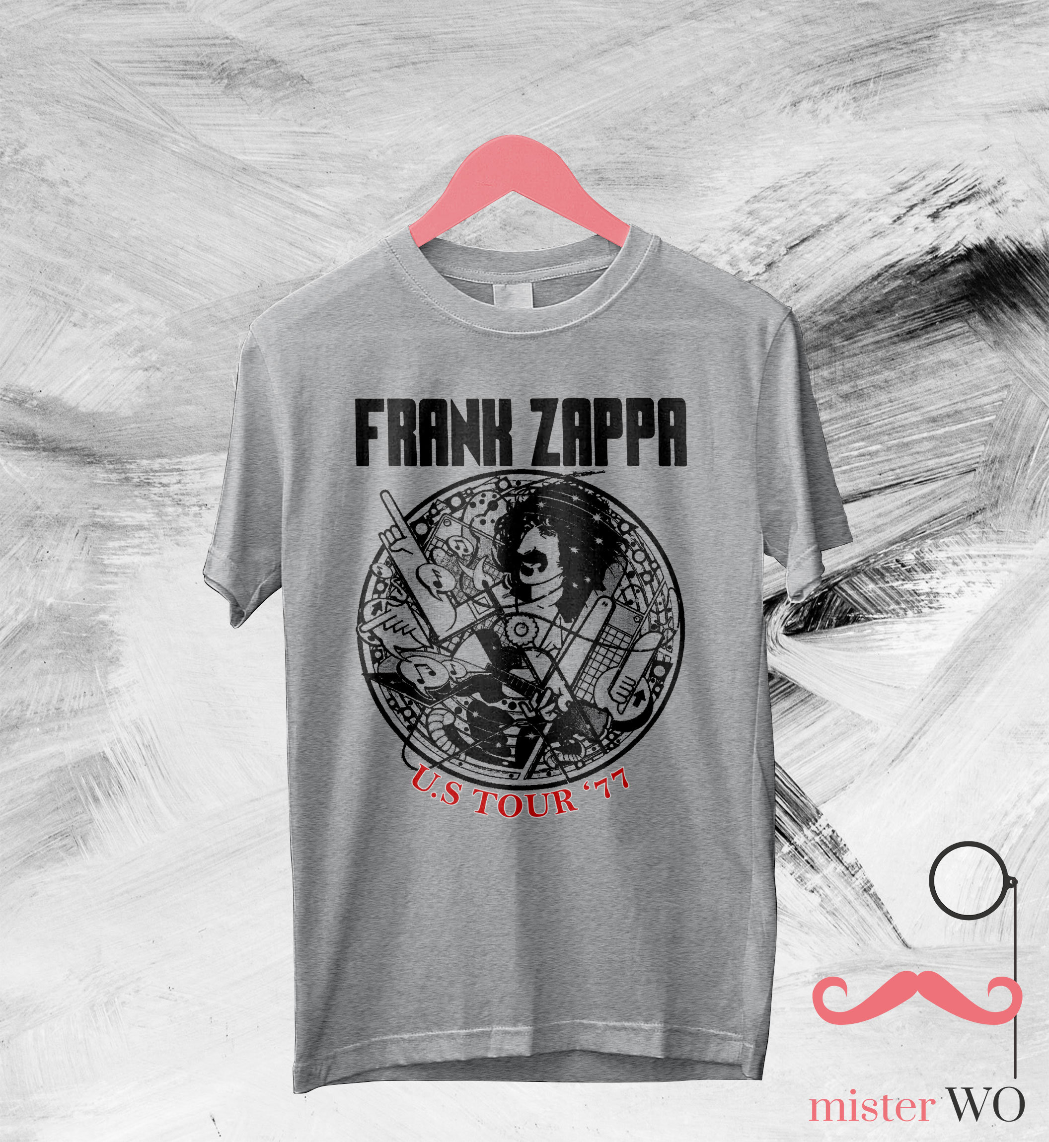 Frank Zappa US Tour '77 T-Shirt - Frank Zappa Shirt, Frank Zappa Tour, Music Shirt, Rock Music Shirt, Gift for Fan