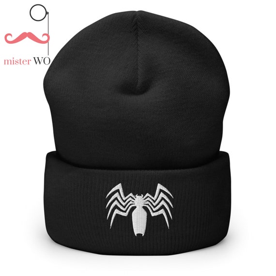 Spider Venom Embroidered Beanie Hat 