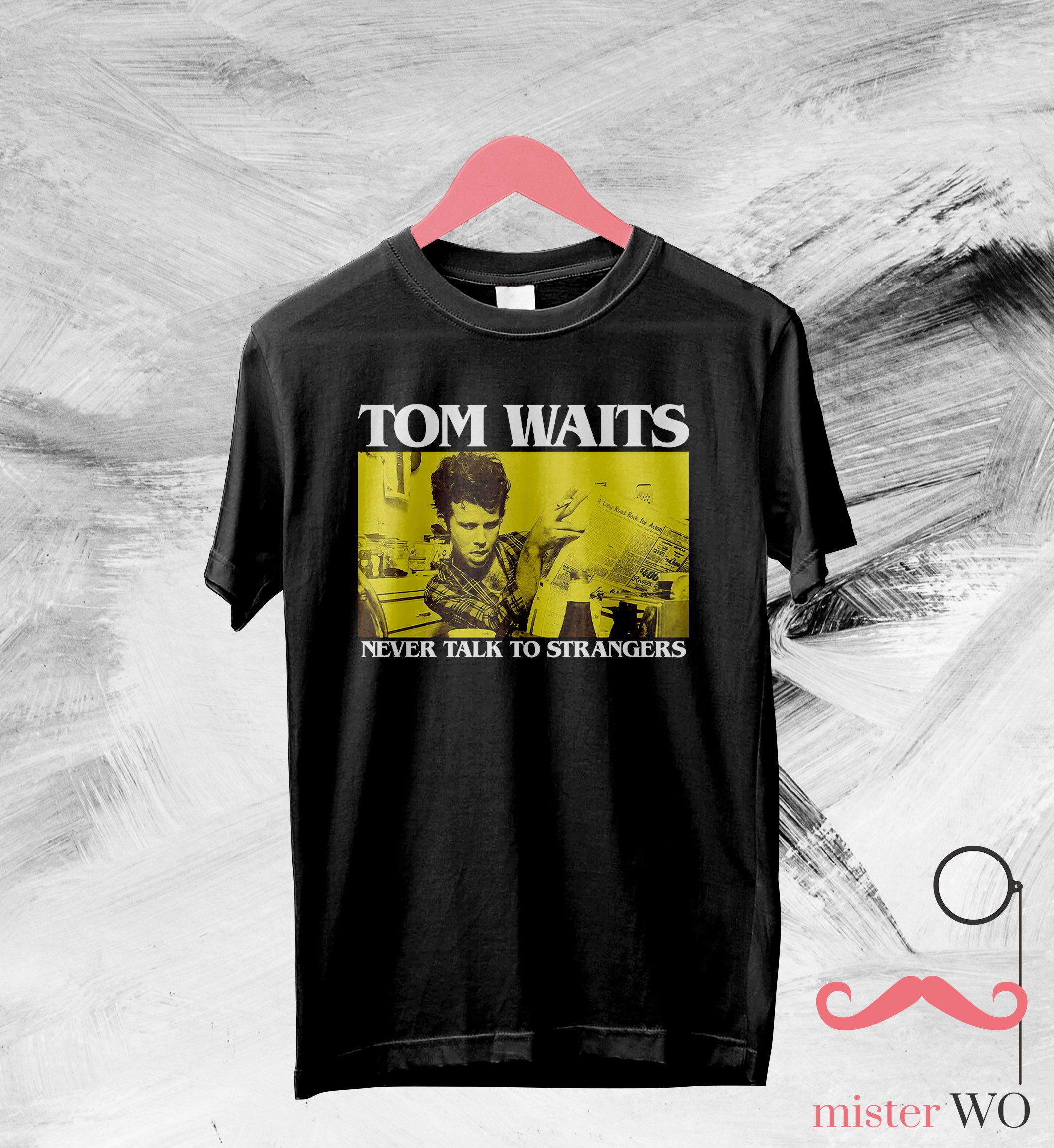 Discover Tom Waits Never Talk To Strangers Vintage 90's T-Shirt
