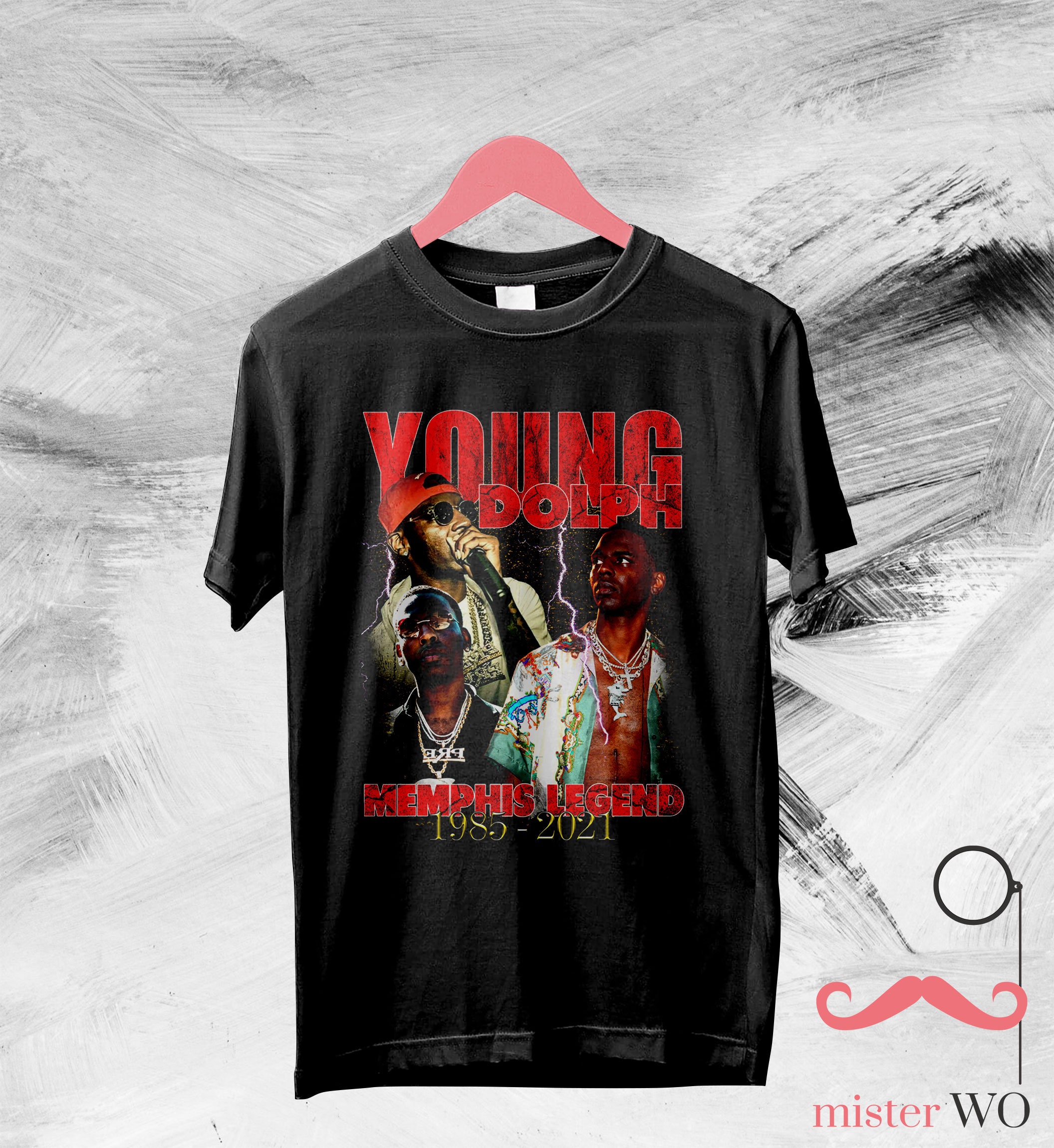 Discover Young Dolph Vintage 90's T-Shirt - Young Dolph Shirt, Young Dolph Tribute Shirt, Music Shirt, Rapper Shirt, Gift for Fan