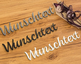 Texto deseado letrero para puerta nombre personalizado letras autoadhesivas individuales