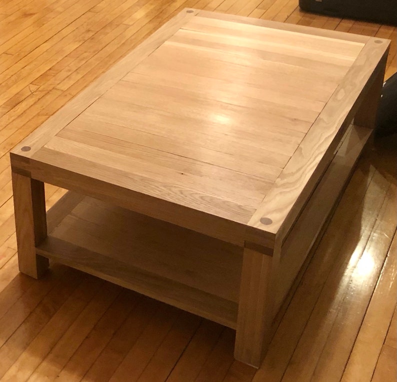 White Oak Coffee Table Etsy