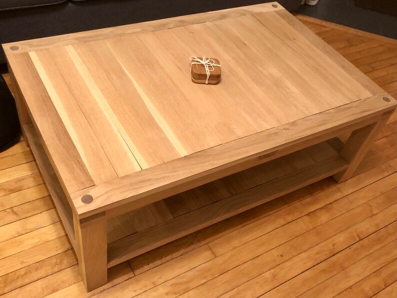 White Oak Coffee Table Etsy