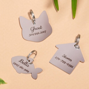 Dog Tag, Dog Collar Tag, Personalized Dog Tag, Custom Tag Dog id, Dog Name Tag, Engraved Dog Tag Gift