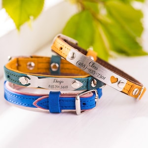 Personalized Cat Collar, Engraved Cat Collar, Kitten Cat Collar With Name