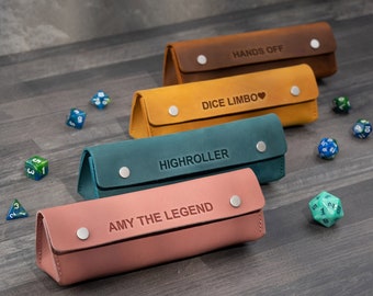 Personalisierte Würfeltasche, Leder Würfeltasche, DND Würfeltasche, Dungeons und Dragons