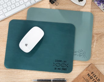 Custom Leather Mousepad Personalized, Leather Mouse Pad, Leather Desk Accessories, Custom Gift for Gamer, Best Gift for Men