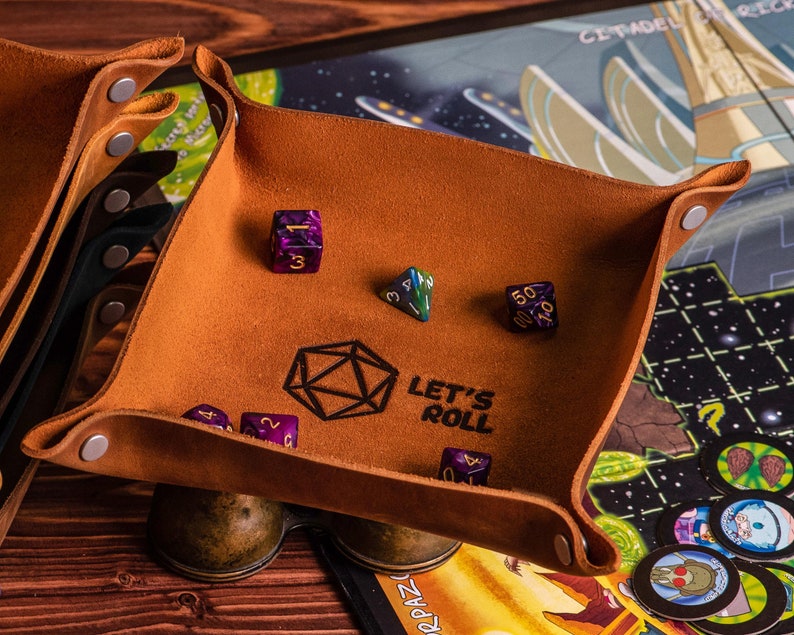 Engraved dice tray