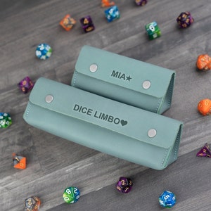 Dnd Dice Bag, Personalized Leather Dice Bag, Portable Dnd Dice Bag