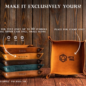 Leather tray catchall tray for men