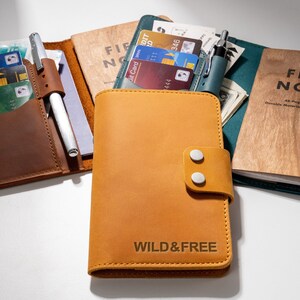 Cadeau d'anniversaire pour papa et fille, cache-cartes en cuir, cadeau personnalisé pour le père de la mariée, cadeau de voyage idéal pour lui