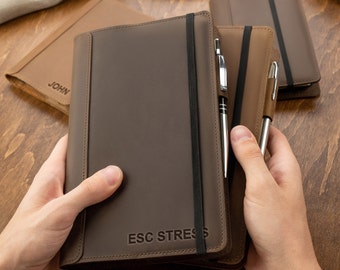 Leder Notebook-Hülle, Leder Journal Halter, Leder Notebook-Schutzhülle, Geschenk des Reisenden